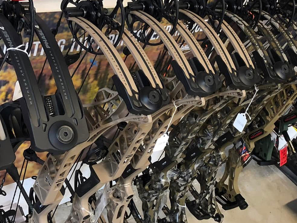 Compound and recurve bows at Tybows Archery in Wagoner, OK