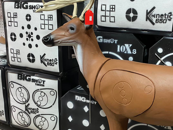 Archery targets at local shop near Tulsa, OK.