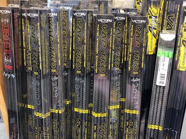 Victory VAP TKO arrows available at Tybows Archery in Wagoner, OK